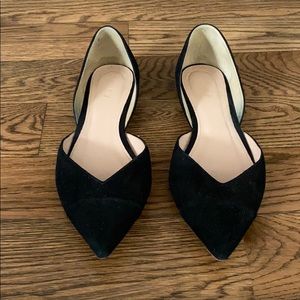 J.Crew D’Orsay Suede Flats